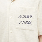 NN07 Men's Julio Boucle Vacation Shirt in Ecru