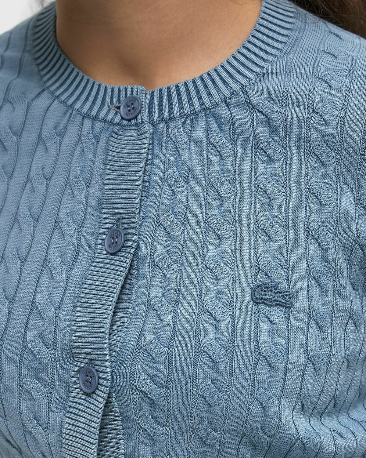 Lacoste TRICOT Blue Womens Zippers & Cardigan