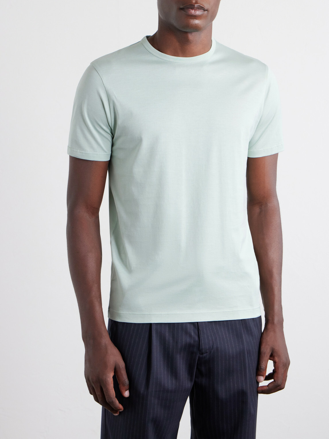 Sunspel - Slim-Fit Cotton-Jersey T-Shirt - Green