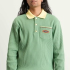 Drôle de Monsieur Men's Polo Rugby Shirt in Light Green