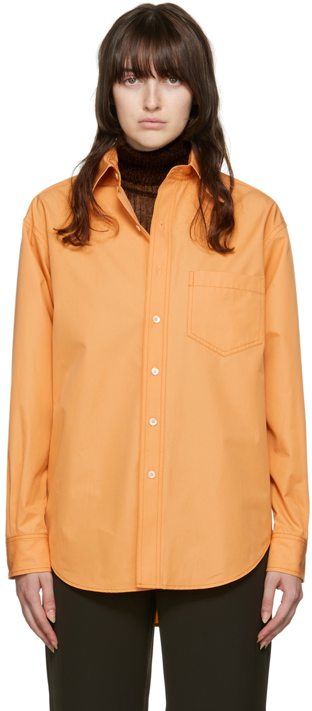 Maiden Name SSENSE Exclusive Orange Andy Shirt