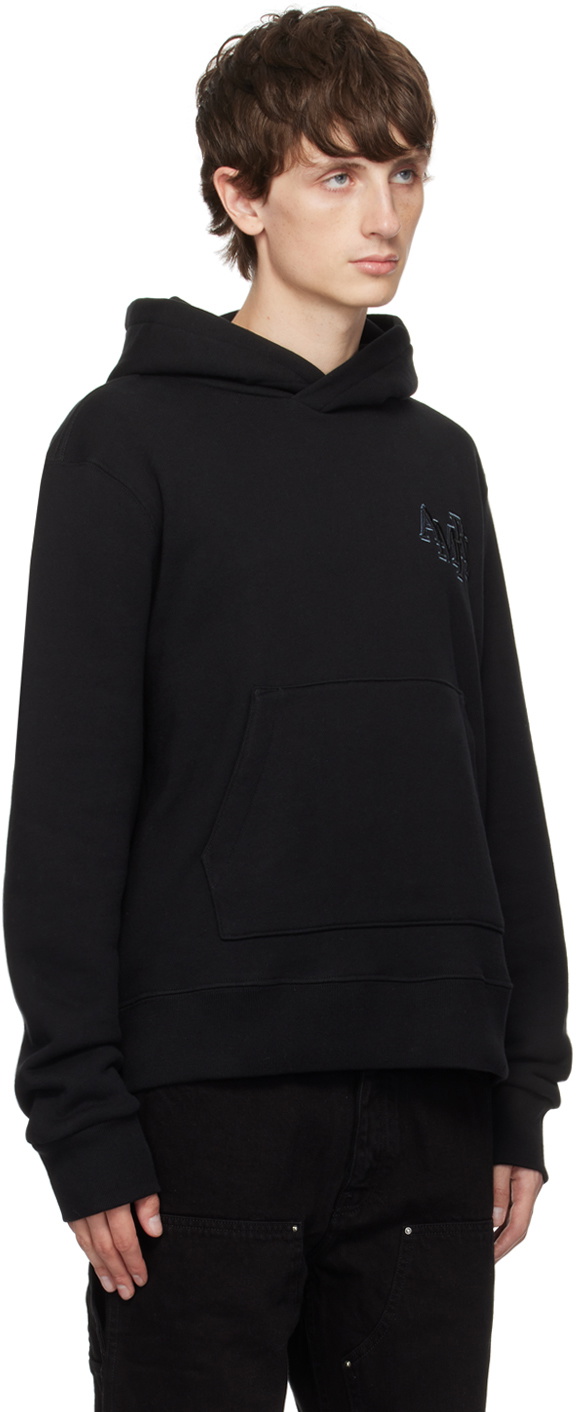 AMIRI Black Staggered Hoodie Amiri