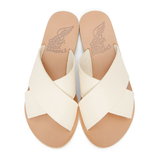 Ancient Greek Sandals White Eleftheria Jelly Flat Sandals | World of Watches