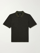 Purdey - Merino Wool and Lyocell-Blend Piqué Polo Shirt - Green