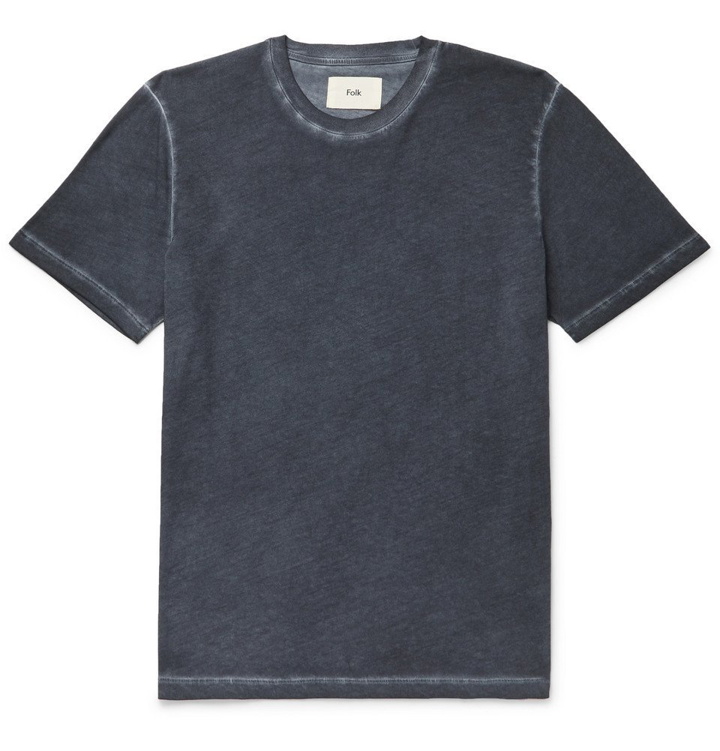 Photo: Folk - Assembly Cotton-Jersey T-Shirt - Charcoal
