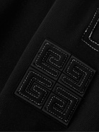 Givenchy - Tapered Logo-Appliquéd Cotton-Jersey Sweatpants - Black