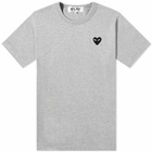 Comme des Garçons Play Men's Basic Logo T-Shirt in Grey/Black