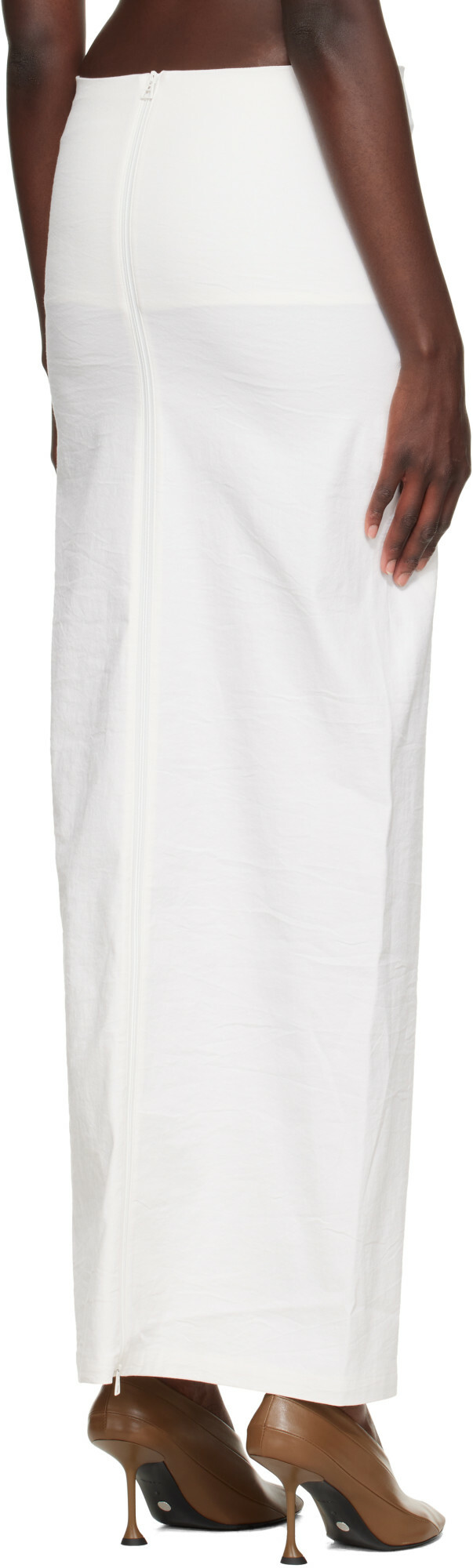ISSEY MIYAKE Off-White Allow Maxi Skirt