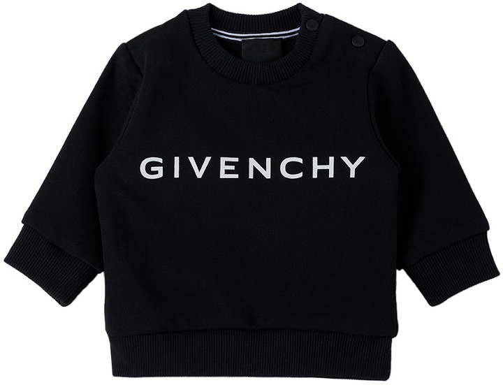 Photo: Givenchy Baby Black Printed Sweatshirt