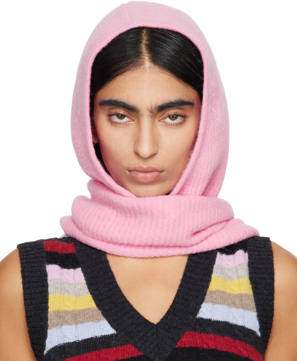 【関税&送料込】Ganni Alpaca Balaclava Black Black Soft Wool Balaclava | GANNI US