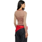 RESCHA SSENSE Exclusive Beige & Red Kashi Sweater