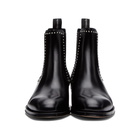 Alexander McQueen Black Leather Chelsea Boots