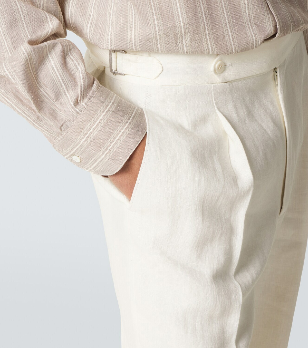 Stòffa Linen straight pants