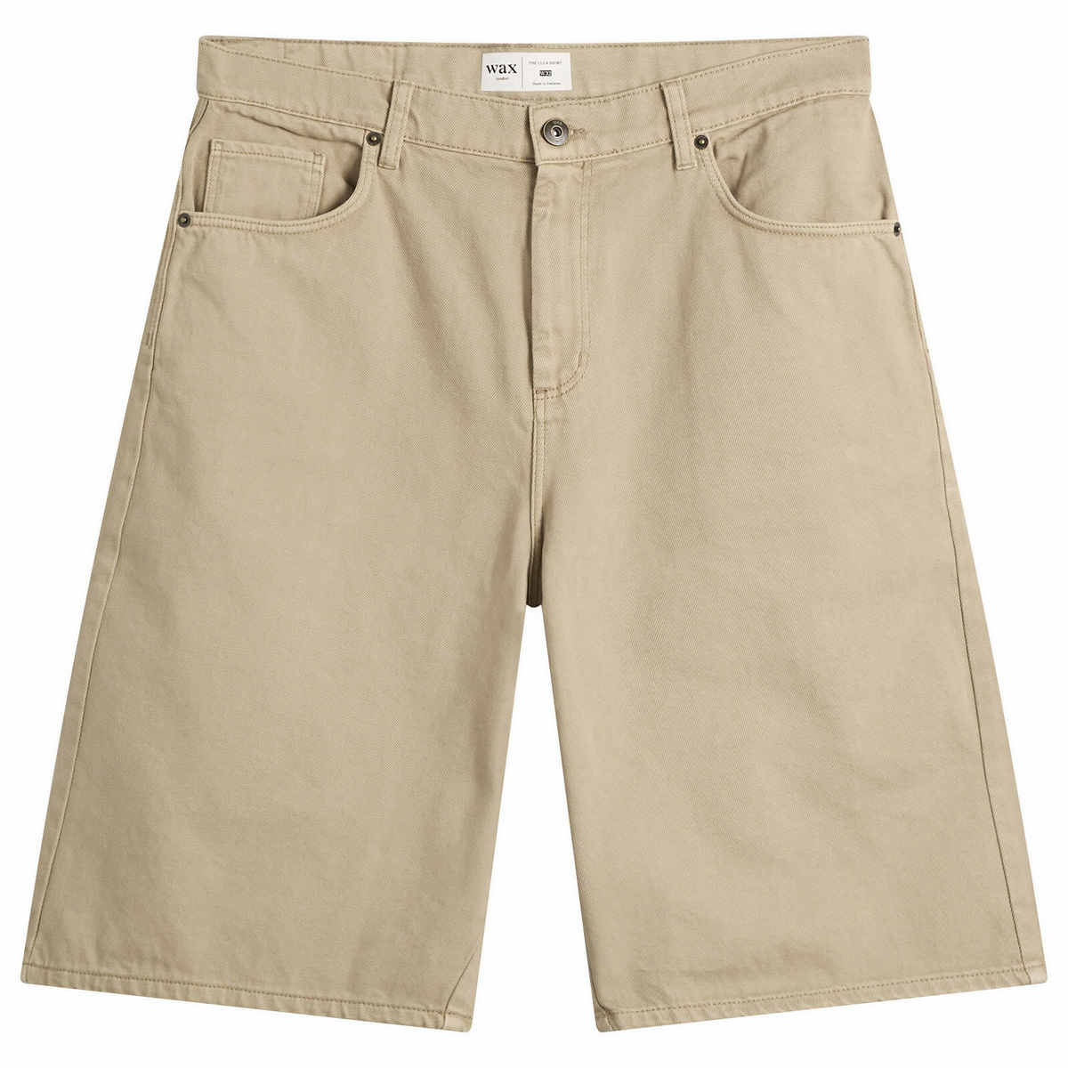Wax London Men's Luca Twill Shorts in Beige