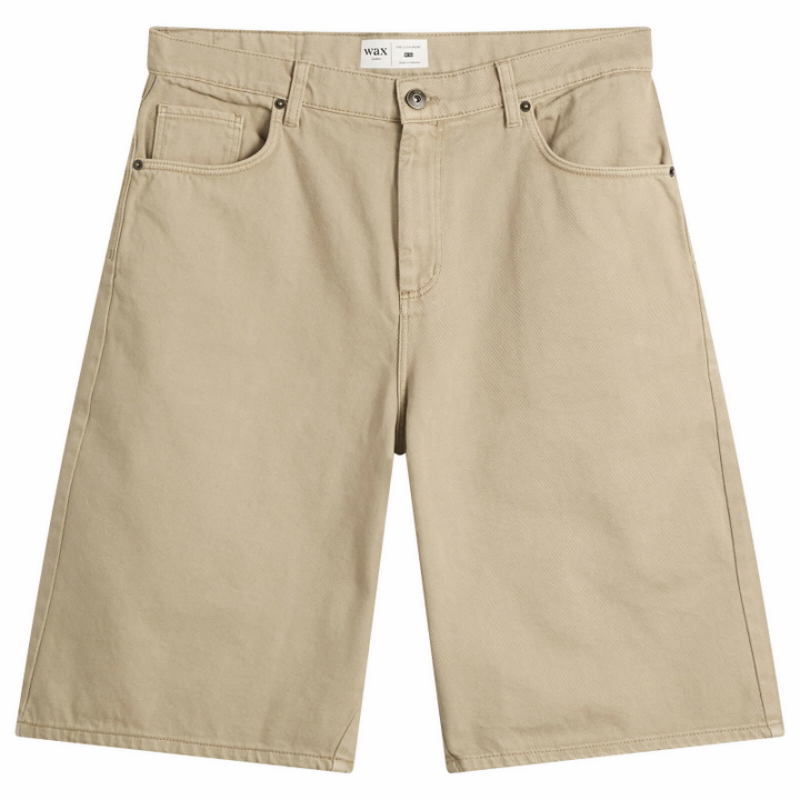 Photo: Wax London Men's Luca Twill Shorts in Beige