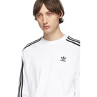 adidas Originals White 3-Stripes Long Sleeve T-Shirt