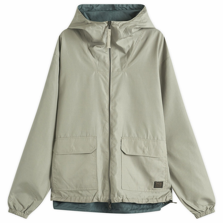 Photo: Taion Men's Military Zip Reversible Parka Jacket in Dark Sage Green