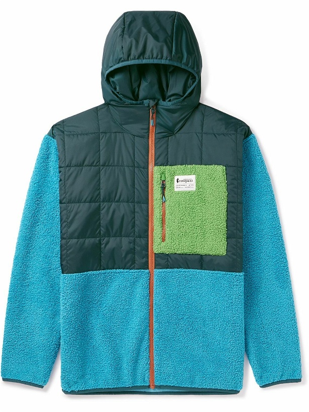 Photo: Cotopaxi - Trico Hybrid Quilted Shell and Fleece Hooded Jacket - Blue
