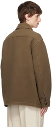 LEMAIRE Tan Double-Faced Jacket