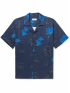 Saturdays NYC - Sig Zane Canty Mānoa Camp-Collar Floral-Print TENCEL™ Lyocell-Blend Twill Shirt - Blue