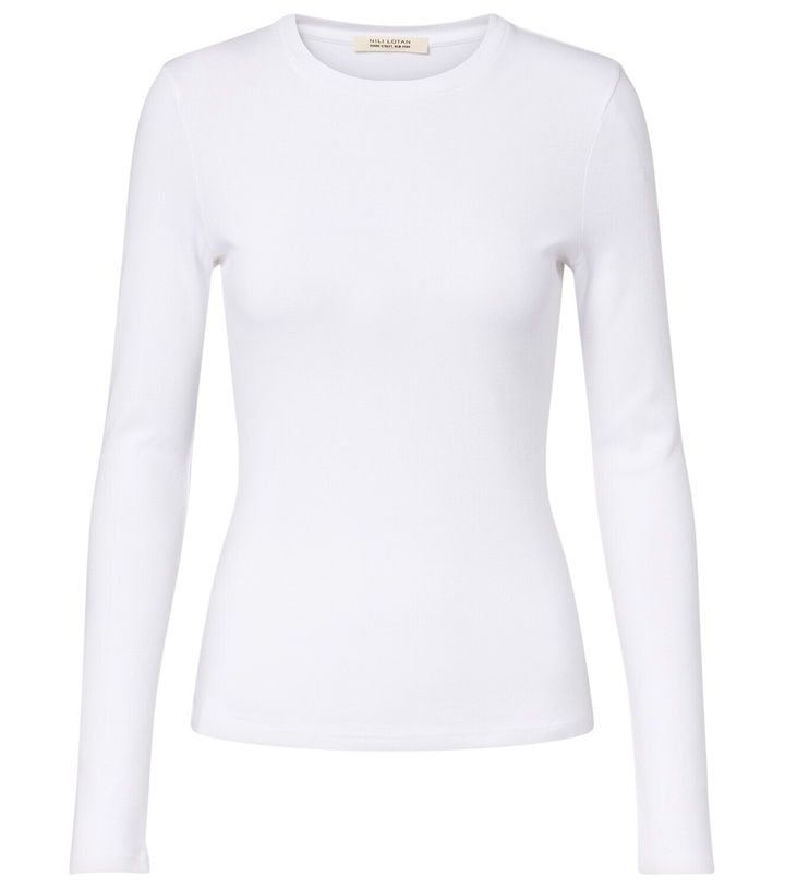 Photo: Nili Lotan Emilie cotton jersey T-shirt