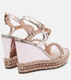 Christian Louboutin Pyraclou 100 leather espadrille sandals