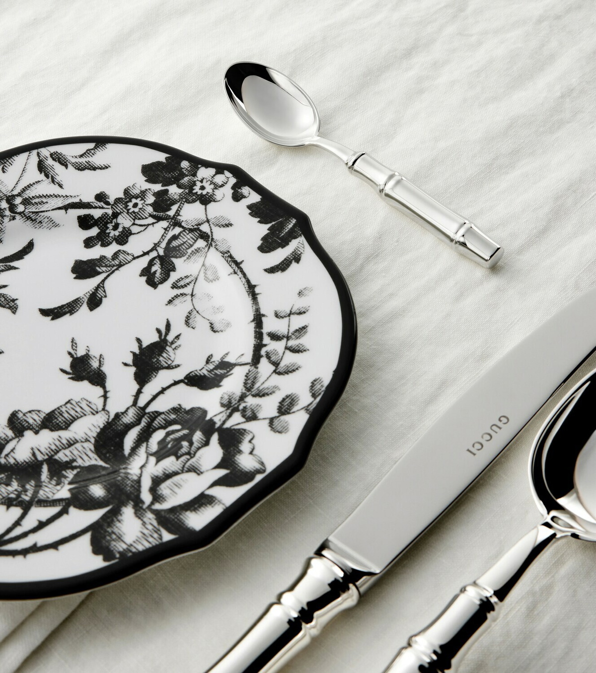 Gucci Set of 2 silver-plated spoons