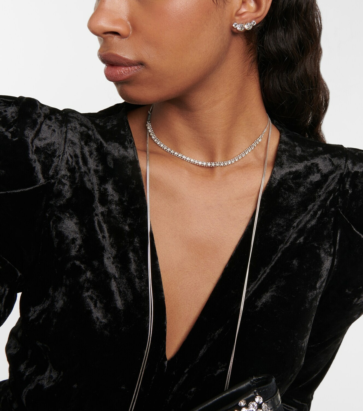 Isabel Marant - Crystal-embellished earrings