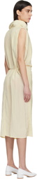 LE17SEPTEMBRE Off-White Celia Wrap Midi Dress