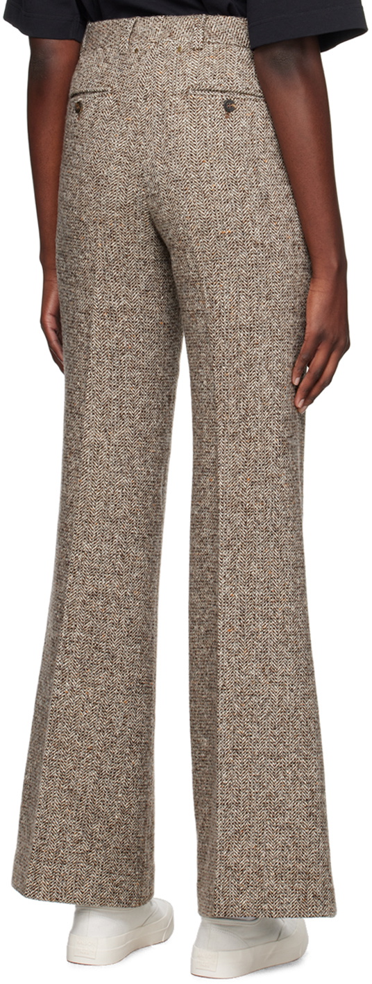 Golden Goose Beige Wide-Leg Trousers