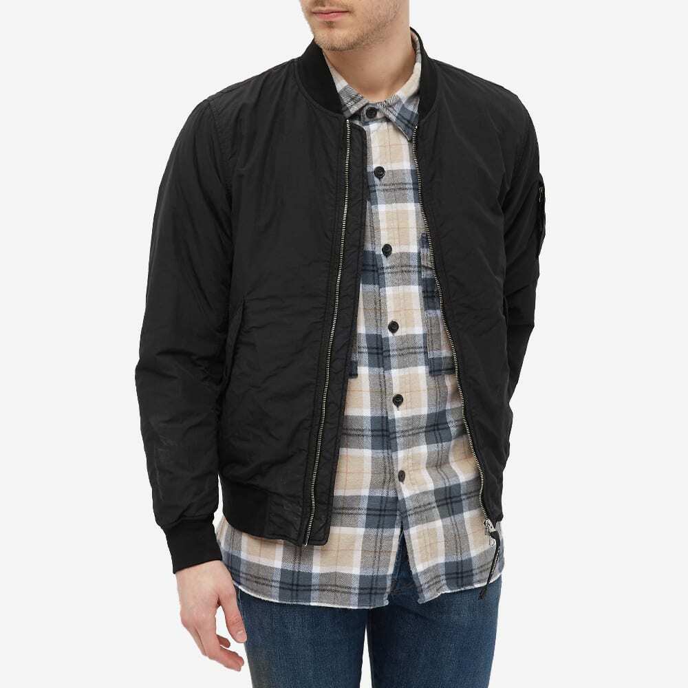 Nylon bomber jacket mens on sale black