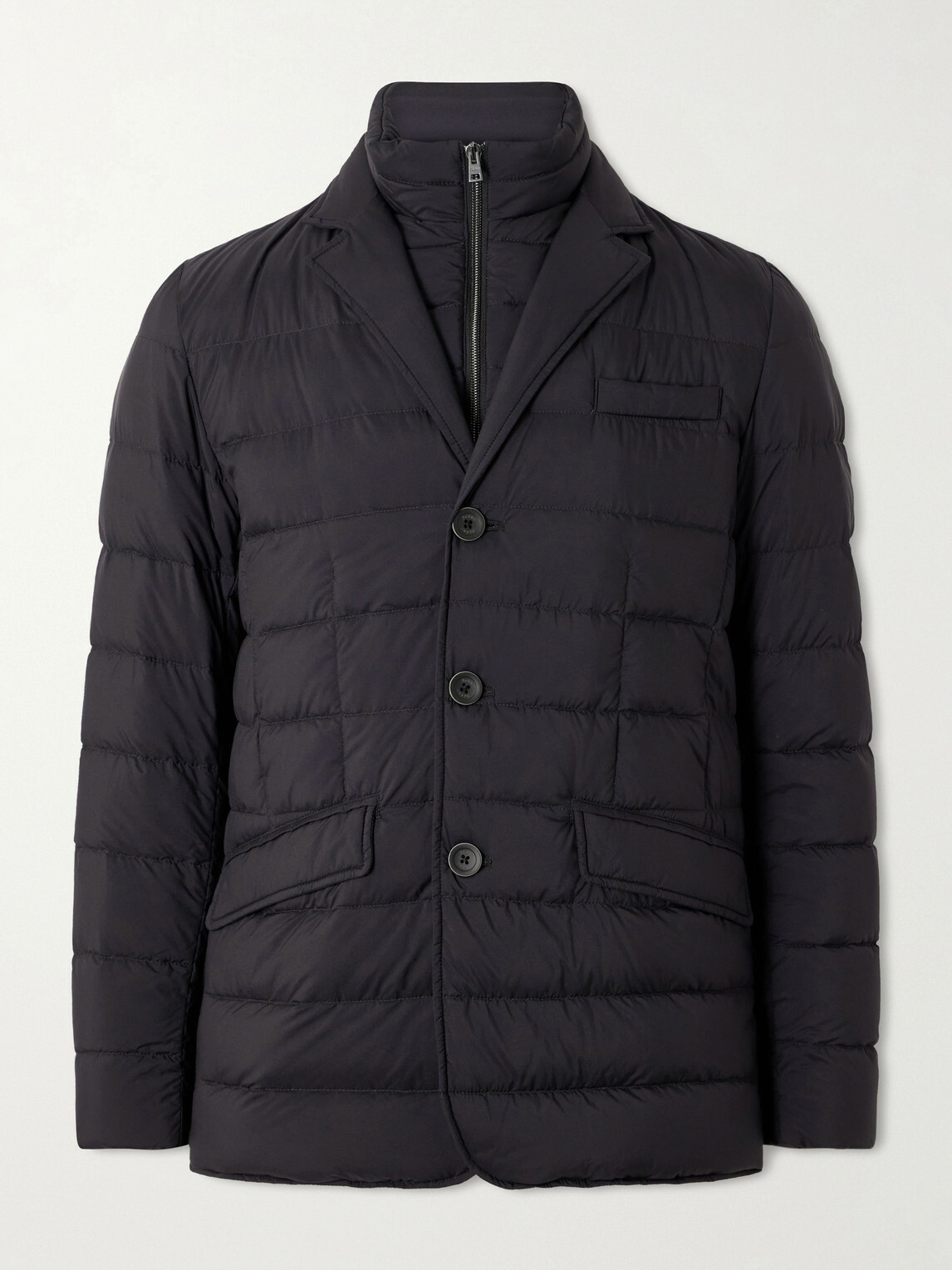 Herno - La Giacca Layered Padded Shell Jacket - Black