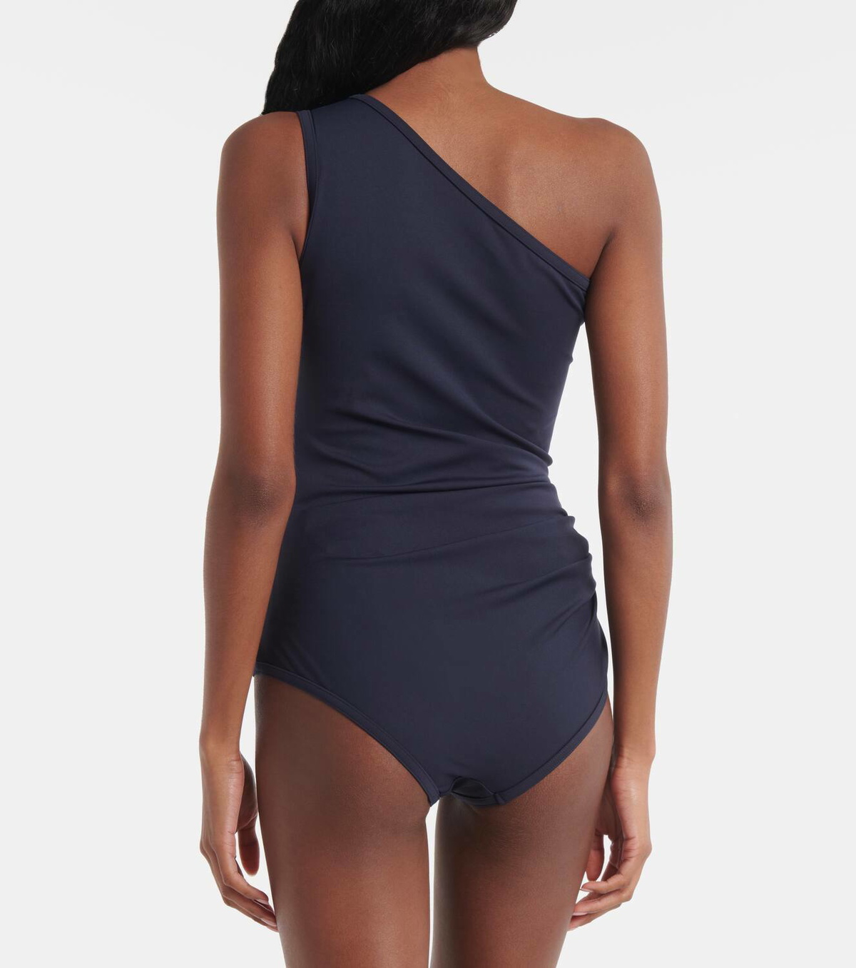 Bottega Veneta Gathered one-shoulder swimsuit