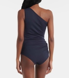 Bottega Veneta Gathered one-shoulder swimsuit