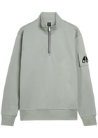 Moose Knuckles Hartsfield Half-zip Cotton Sweatshirt Grey