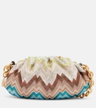 Missoni Zigzag Small leather-trimmed shoulder bag
