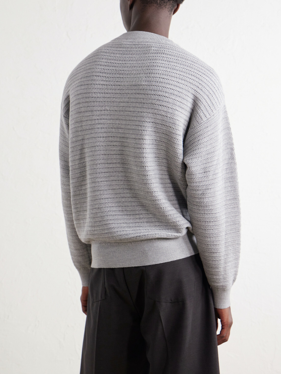 Frescobol Carioca - Jardim Merino Wool Sweater - Gray
