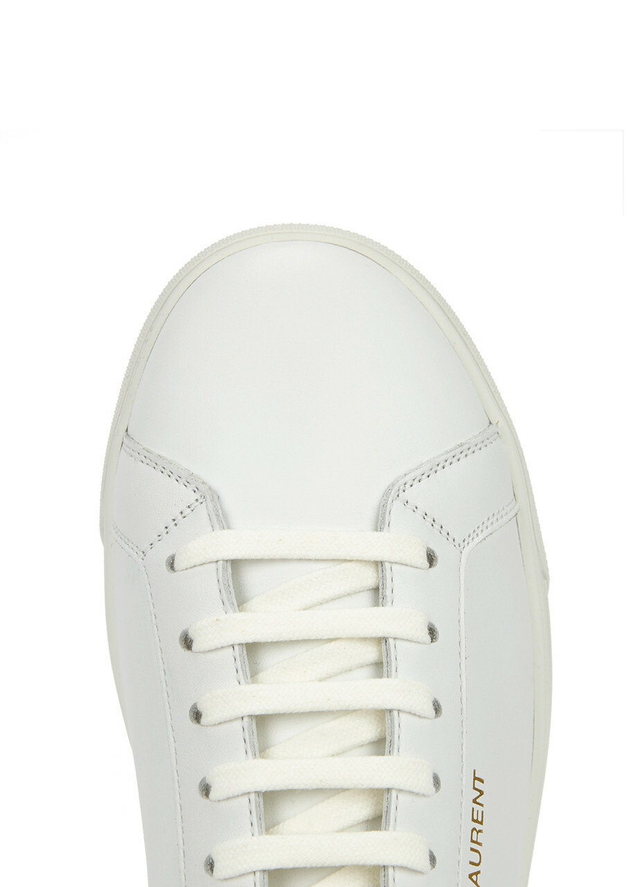 Saint Laurent Andy Leather Sneakers White