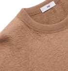 SSAM - Textured Loopback Cotton and Camel Hair-Blend Sweatshirt - Brown