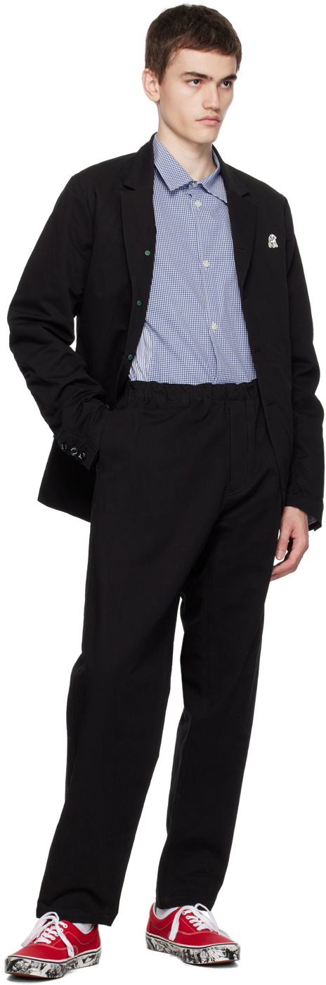 the Shepherd UNDERCOVER Black Embroidered Trousers