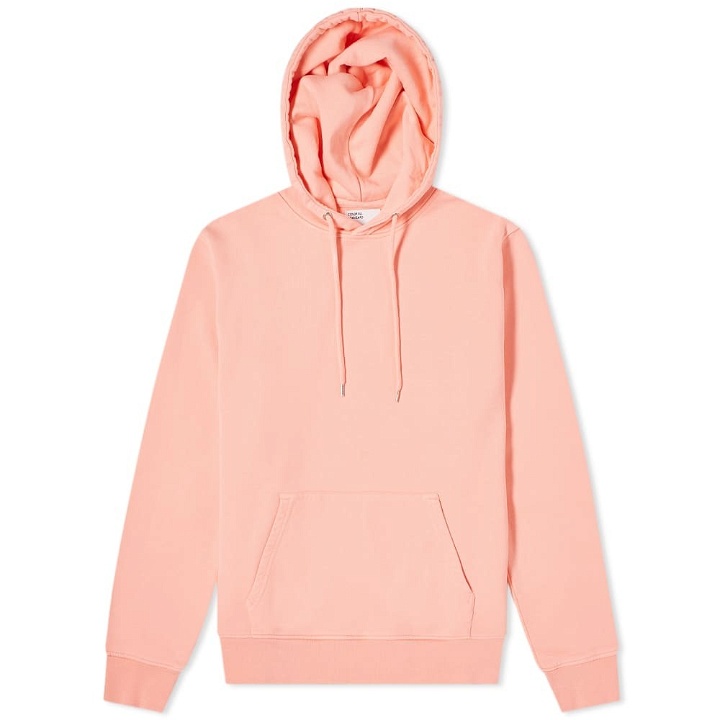 Photo: Colorful Standard Men's Classic Organic Popover Hoody in Bright Coral