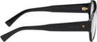 Bottega Veneta Black Soft Aviator Glasses