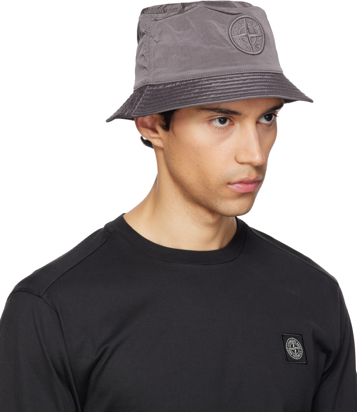 Stone Island Taupe 9100012 Nylon Metal ECONYL Bucket Hat