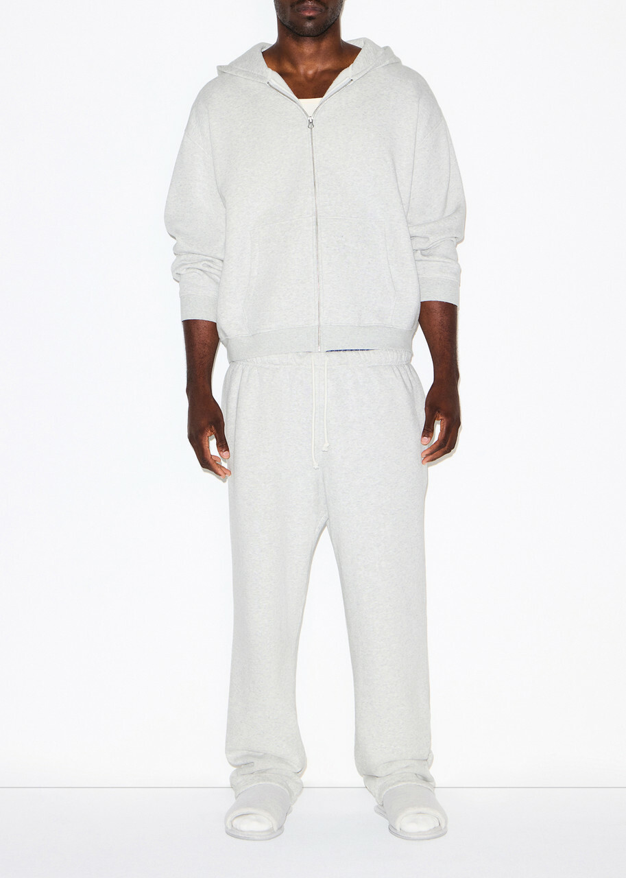 Skims Relaxed Cotton-blend Sweatshirt Grey