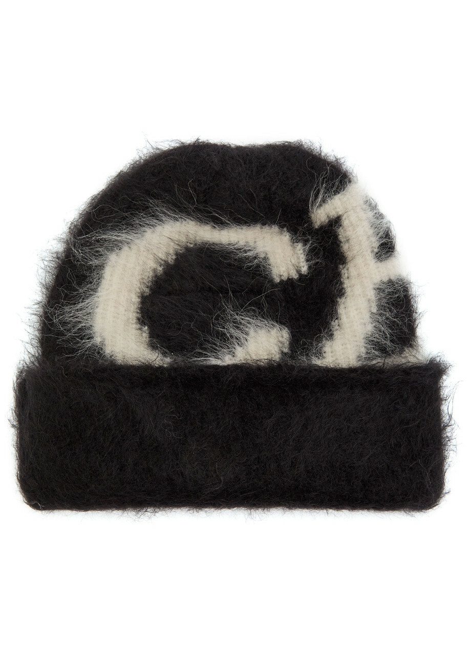 Cole Buxton Logo Brushed Alpaca-blend Beanie - Black - One Size