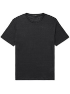 ERMENEGILDO ZEGNA - Linen T-Shirt - Black