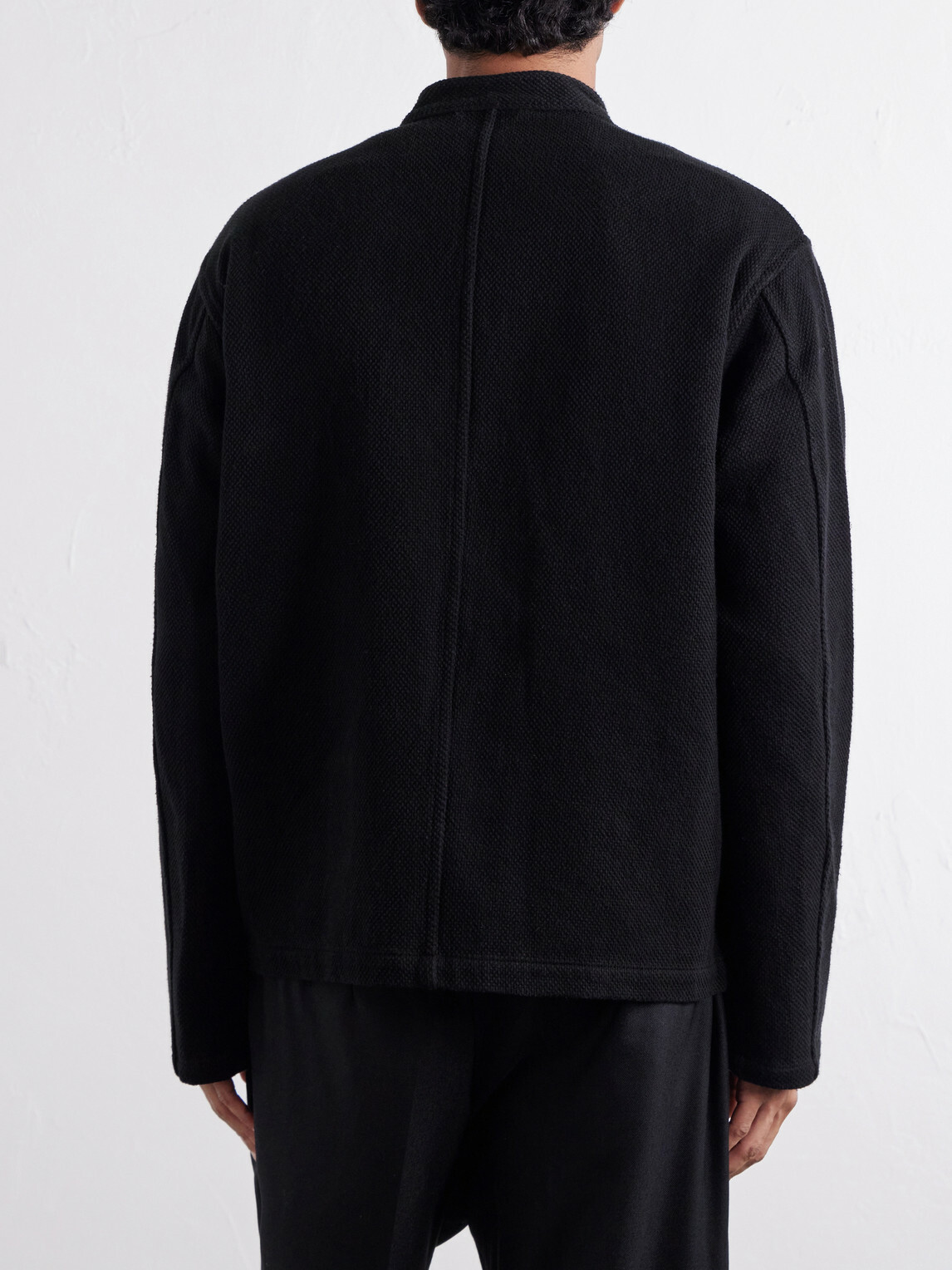 Blue Blue Japan - Mandarin-Collar Cotton-Sashiko Jacket - Black