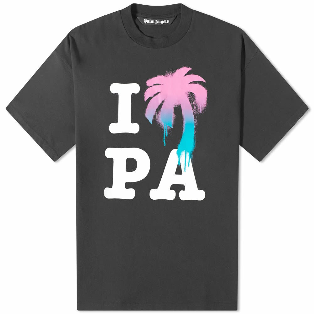 Palm Angels Men's I Love PA Palm T-Shirt in Multi Palm Angels