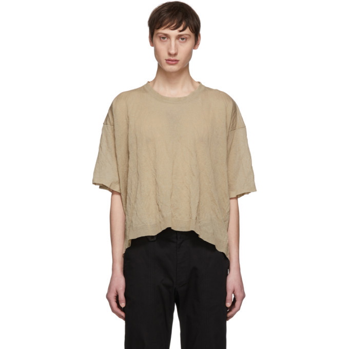 Photo: Lanvin Beige Knit End On End T-Shirt