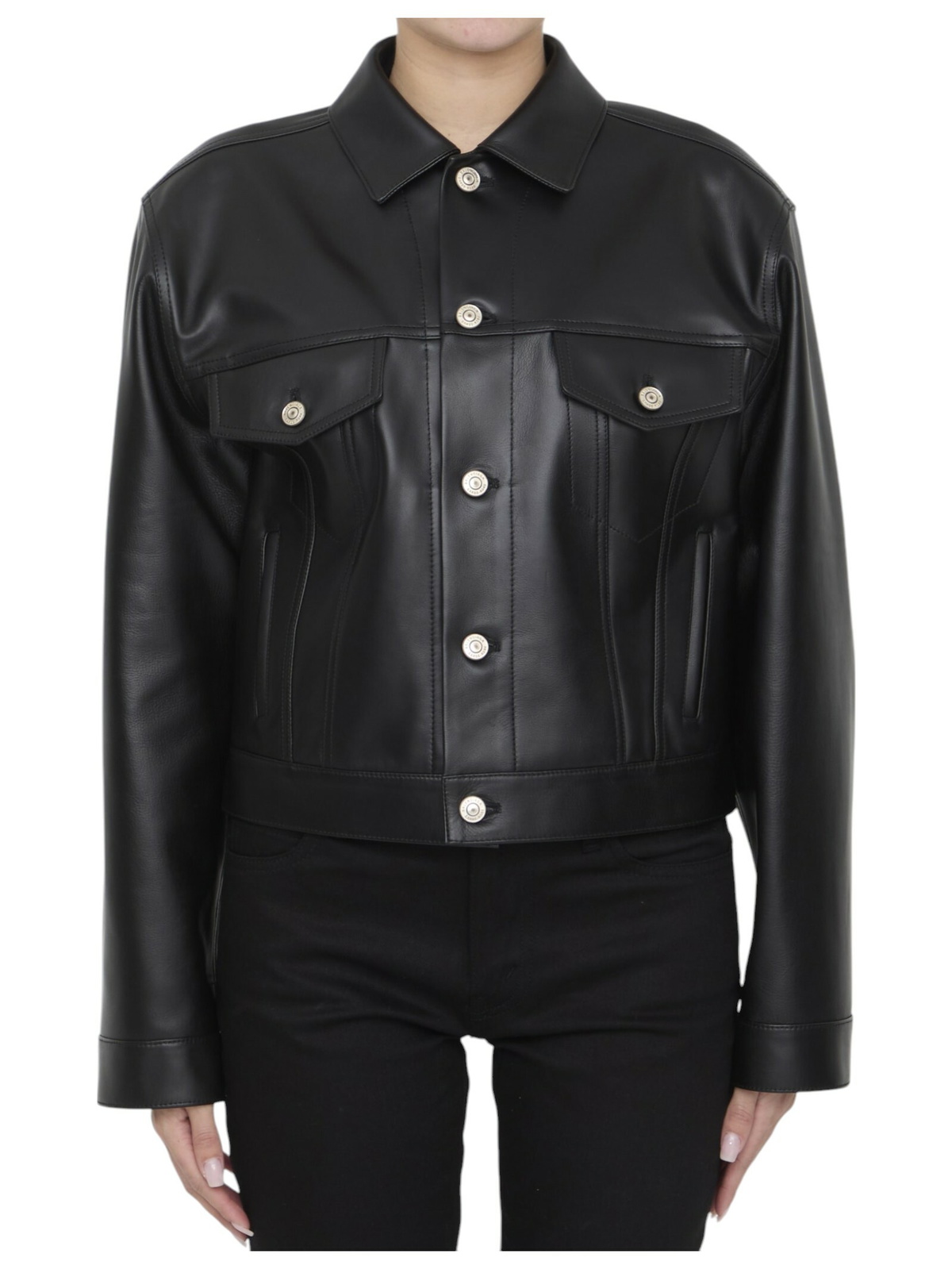 Balenciaga 3B Sports Icon leather track jacket Balenciaga Balenciaga 3B Sports Icon leather track jacket Balenciaga